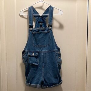 Forever 21 Blue Denim Overalls